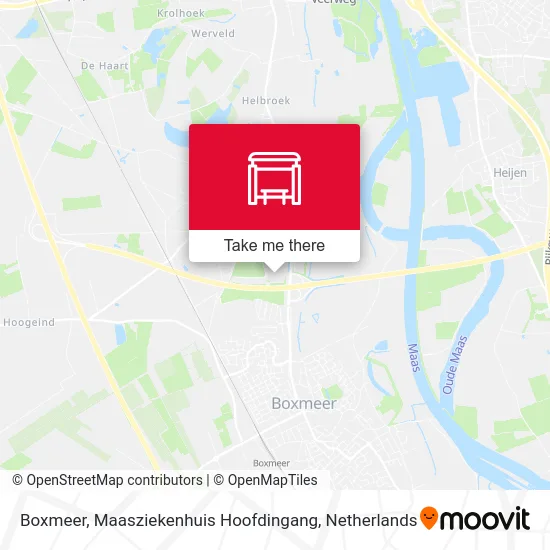Boxmeer, Maasziekenhuis Hoofdingang Karte