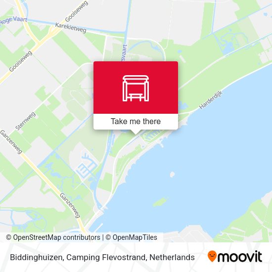 Biddinghuizen, Camping Flevostrand map