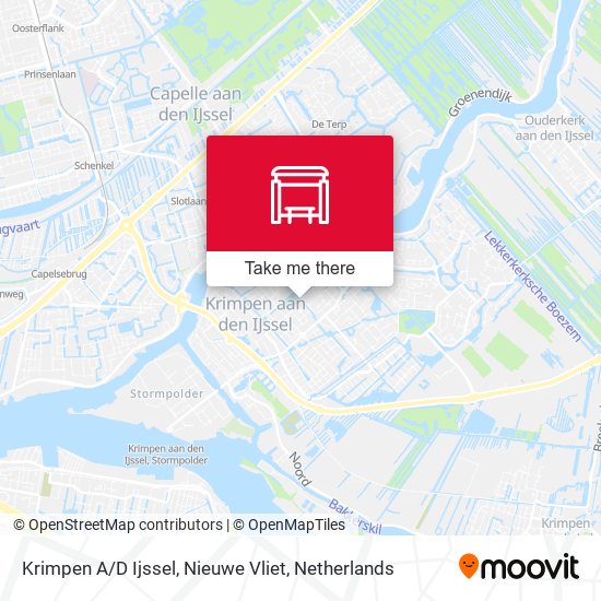 Krimpen A / D Ijssel, Nieuwe Vliet map