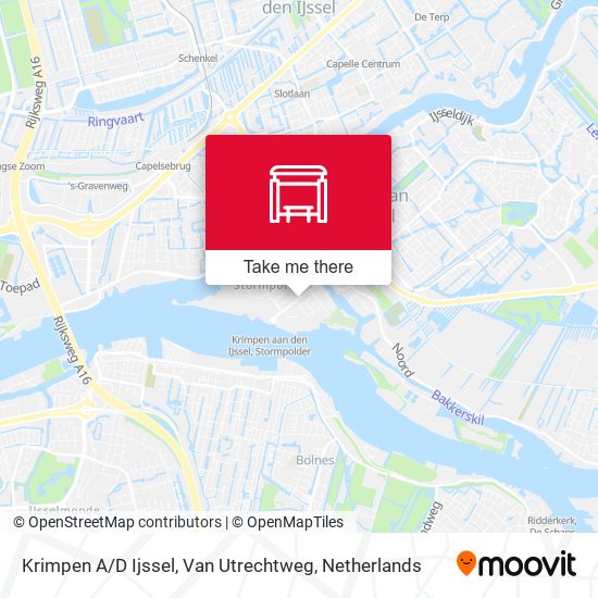 Krimpen A / D Ijssel, Van Utrechtweg map