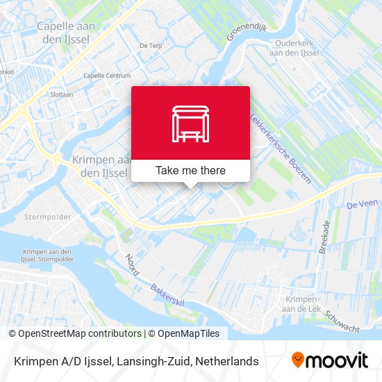 Krimpen A / D Ijssel, Lansingh-Zuid map