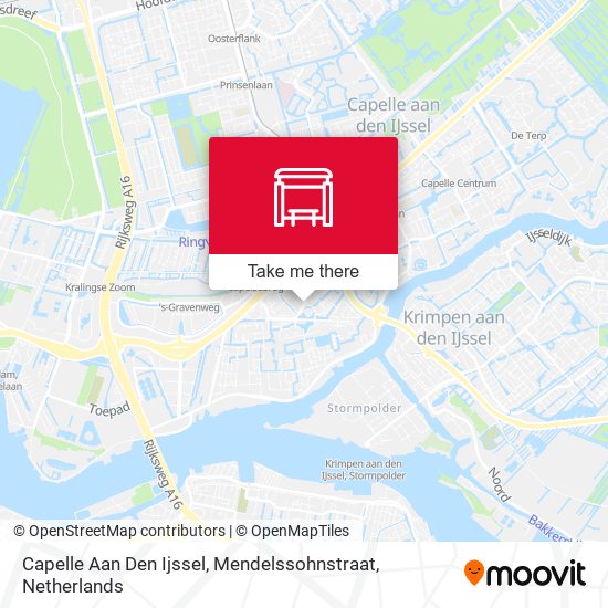 Capelle Aan Den Ijssel, Mendelssohnstraat map