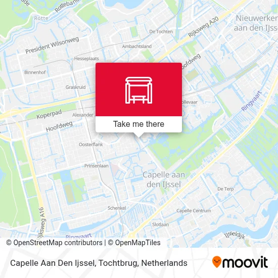 Capelle Aan Den Ijssel, Tochtbrug map