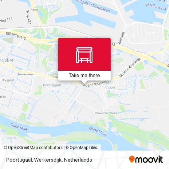 Poortugaal, Werkersdijk Karte