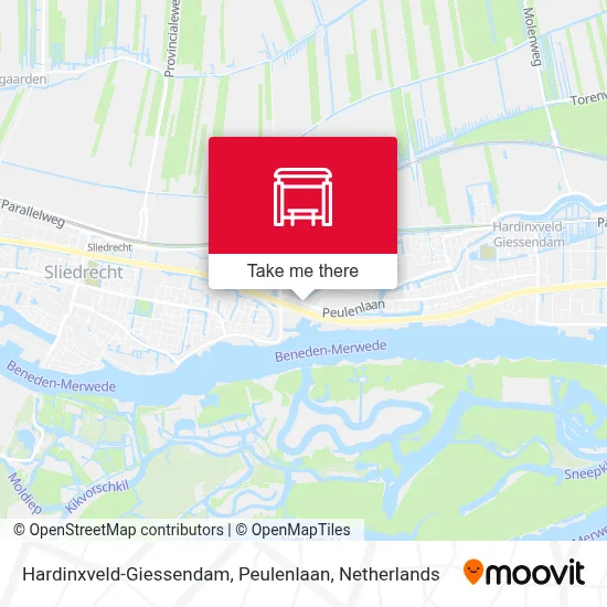 Hardinxveld-Giessendam, Peulenlaan map