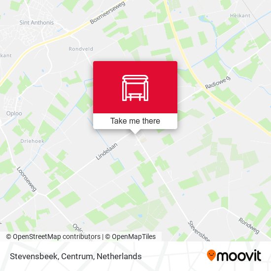 Stevensbeek, Centrum map