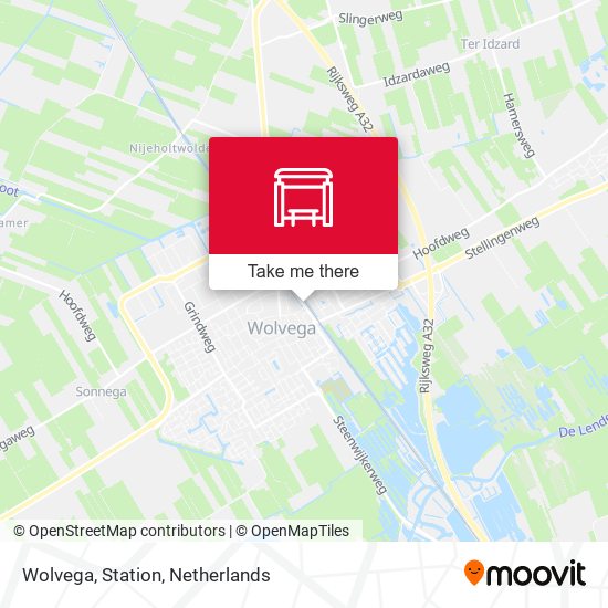 Wolvega, Station map