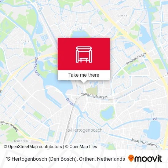 'S-Hertogenbosch (Den Bosch), Orthen map