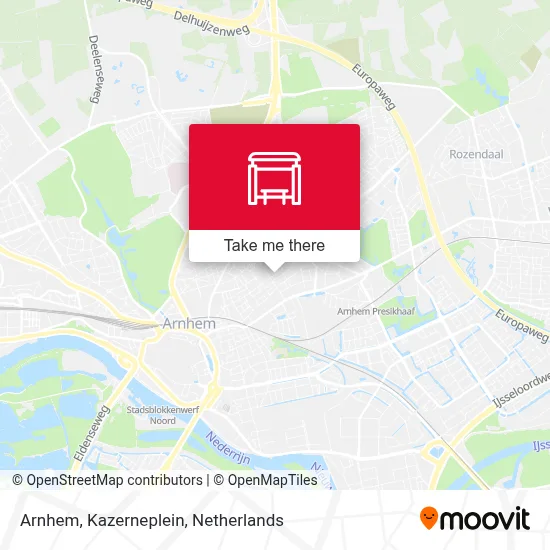 Arnhem, Kazerneplein Karte