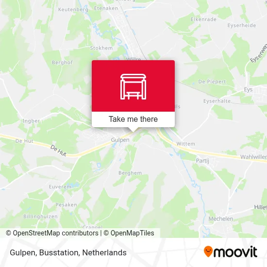 Gulpen, Busstation map