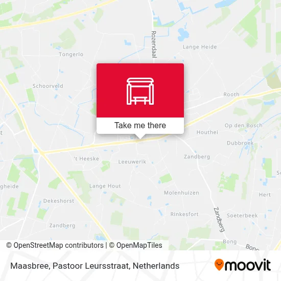 Maasbree, Pastoor Leursstraat map