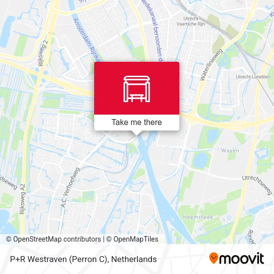 P+R Westraven (Perron C) map