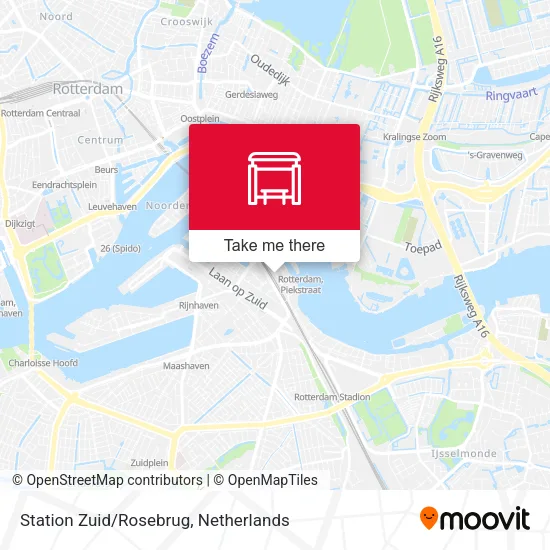 Station Zuid/Rosebrug Karte
