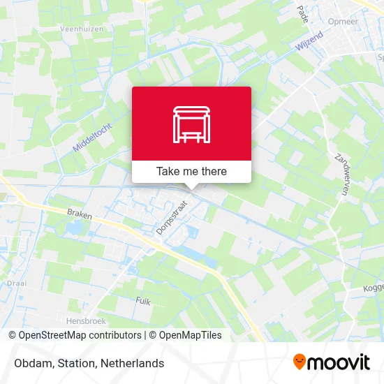 Obdam, Station map