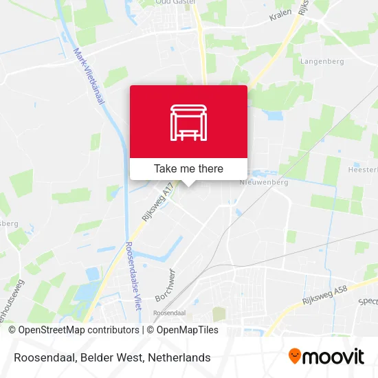 Roosendaal, Belder West map