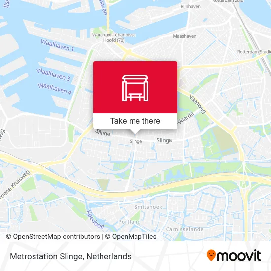 Metrostation Slinge map
