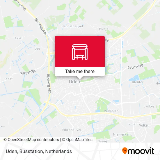 Uden, Busstation map
