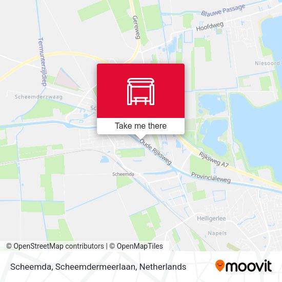 Scheemda, Scheemdermeerlaan map