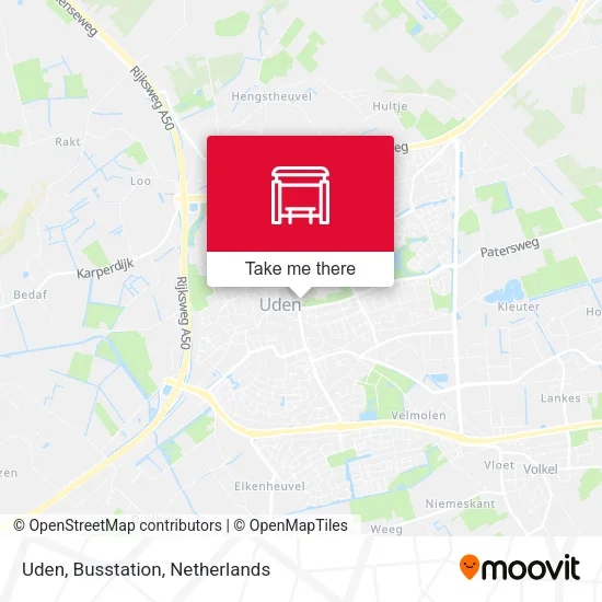 Uden, Busstation map