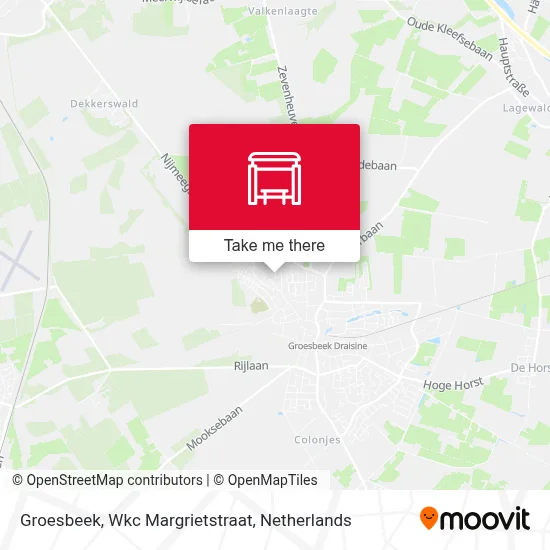 Groesbeek, Wkc Margrietstraat map