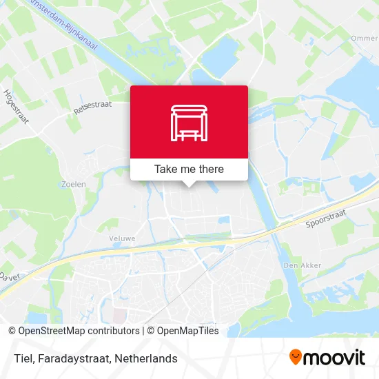 Tiel, Faradaystraat map