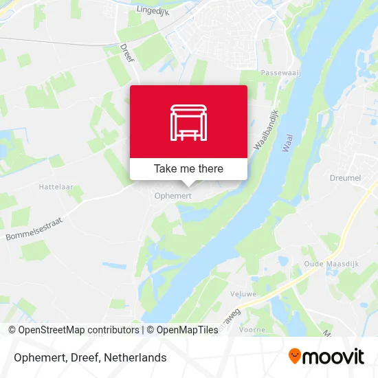 Ophemert, Dreef map