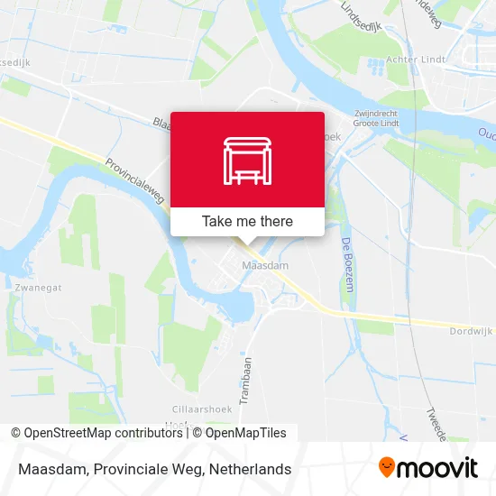 Maasdam, Provinciale Weg map