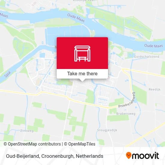 Oud-Beijerland, Croonenburgh map