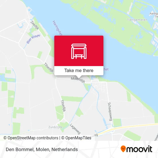 Den Bommel, Molen map