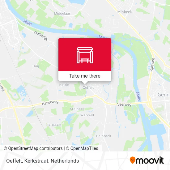 Oeffelt, Kerkstraat Karte