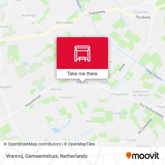 Wanroij, Gemeentehuis map