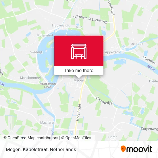 Megen, Kapelstraat map