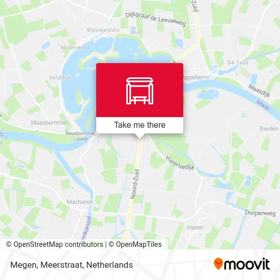 Megen, Meerstraat map