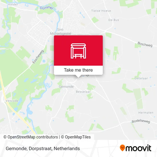 Gemonde, Dorpstraat map