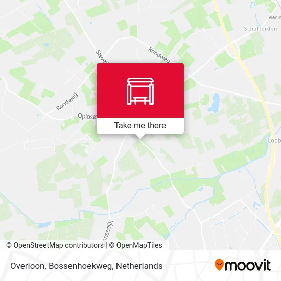 Overloon, Bossenhoekweg Karte