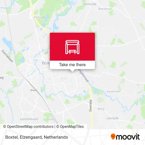 Boxtel, Elzengaard Karte