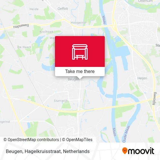 Beugen, Hagelkruisstraat Karte