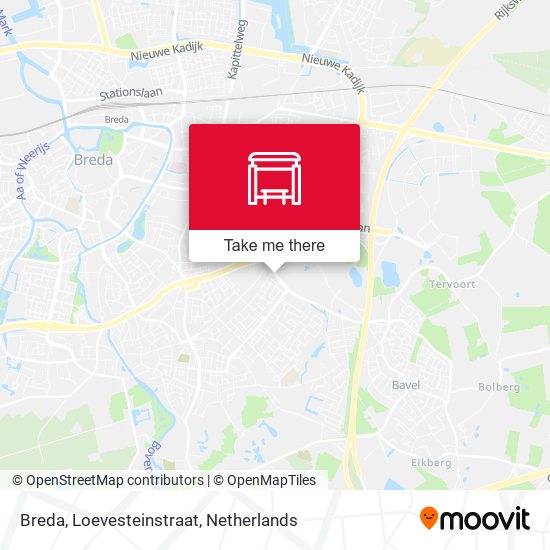 Breda, Loevesteinstraat Karte