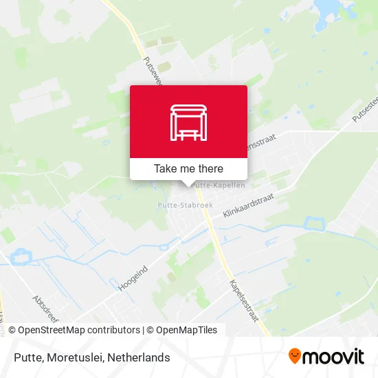 Putte, Moretuslei map