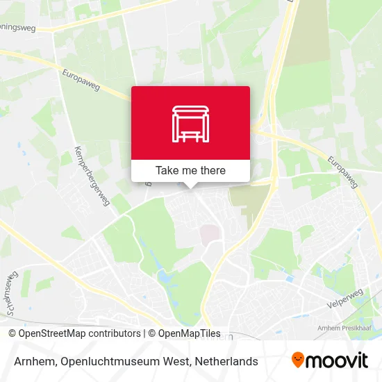 Arnhem, Openluchtmuseum West map