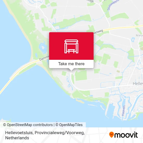 Hellevoetsluis, Provincialeweg / Voorweg Karte