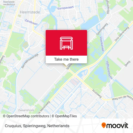 Cruquius, Spieringweg Karte