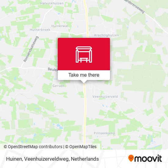 Huinen, Veenhuizerveldweg Karte