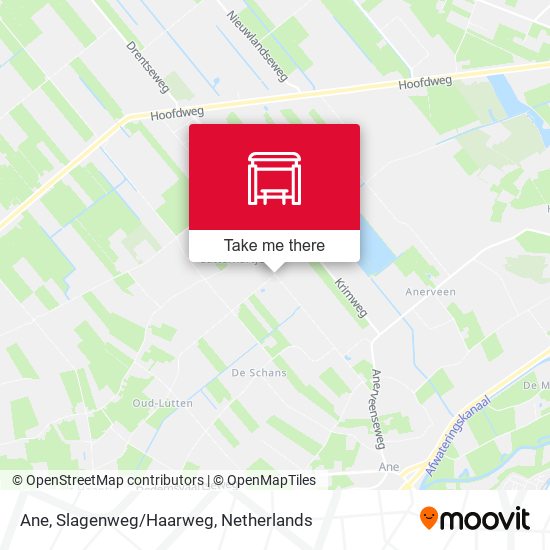 Ane, Slagenweg/Haarweg map