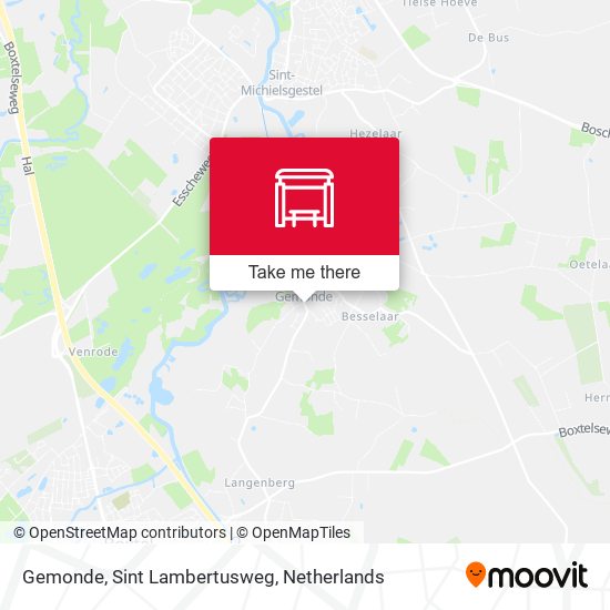 Gemonde, Sint Lambertusweg map