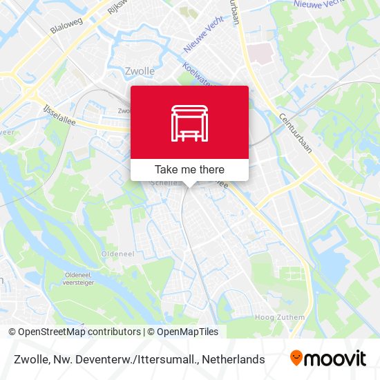 Zwolle, Nw. Deventerw. / Ittersumall. Karte