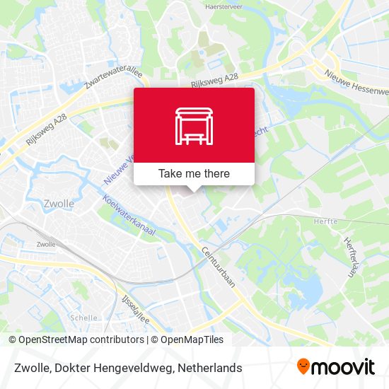 Zwolle, Dokter Hengeveldweg Karte