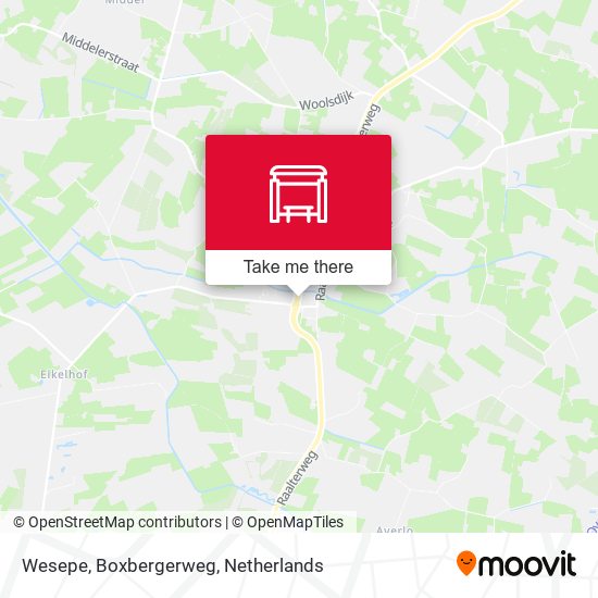 Wesepe, Boxbergerweg Karte