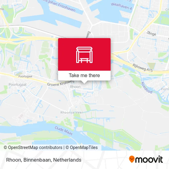 Rhoon, Binnenbaan map