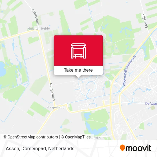 Assen, Domeinpad map
